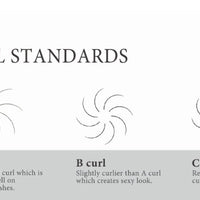 O'clair Volume range B/C curls pallets 8-15mm