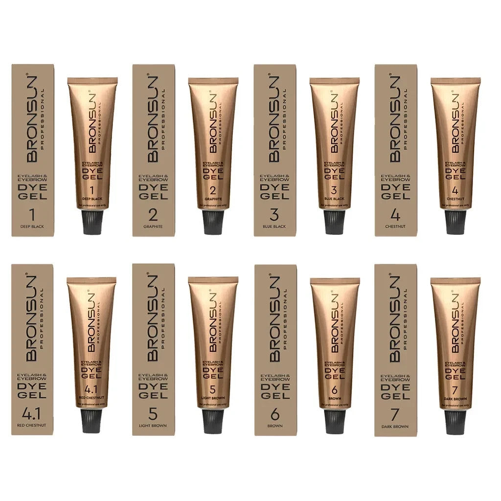 BRONSUN EYEBROW & EYELASH GEL TINT WITH HENNA EFFECT 15g