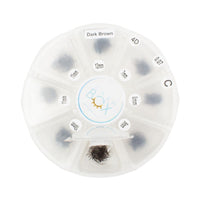 4D/6D 0.07 pro-made lashes - Dark brown