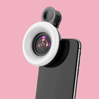Mobile MACRO zooming camera lens LED flash light