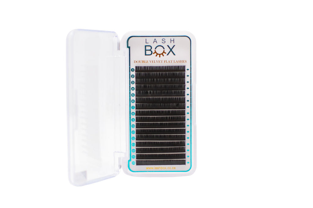 DOUBLE VELVET FLAT LASH TRAY (16 LINES) | Lash Box Pty Ltd
