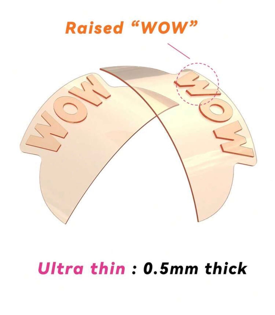 1 Pair Flat Silicone Shields Reusable