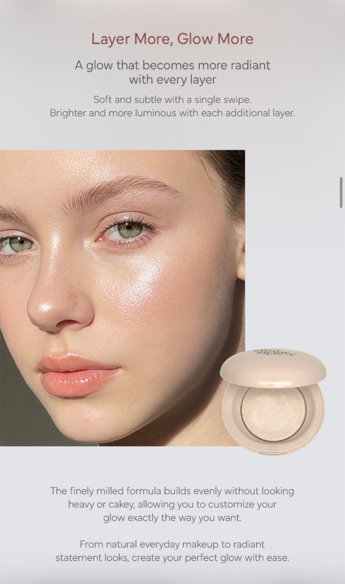 K-Beauty Mini Merry Blossom Highlighter 3g