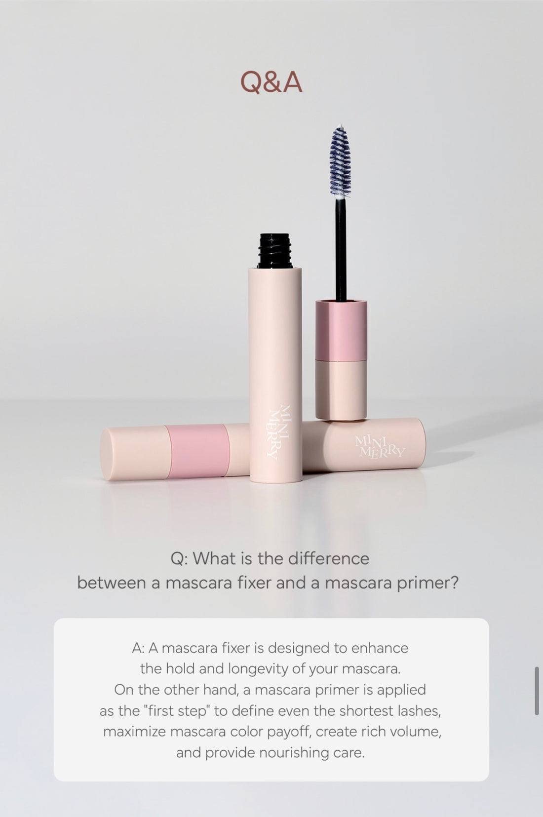 K-Beauty MINI MERRY mascara BASE PRIMER 7g