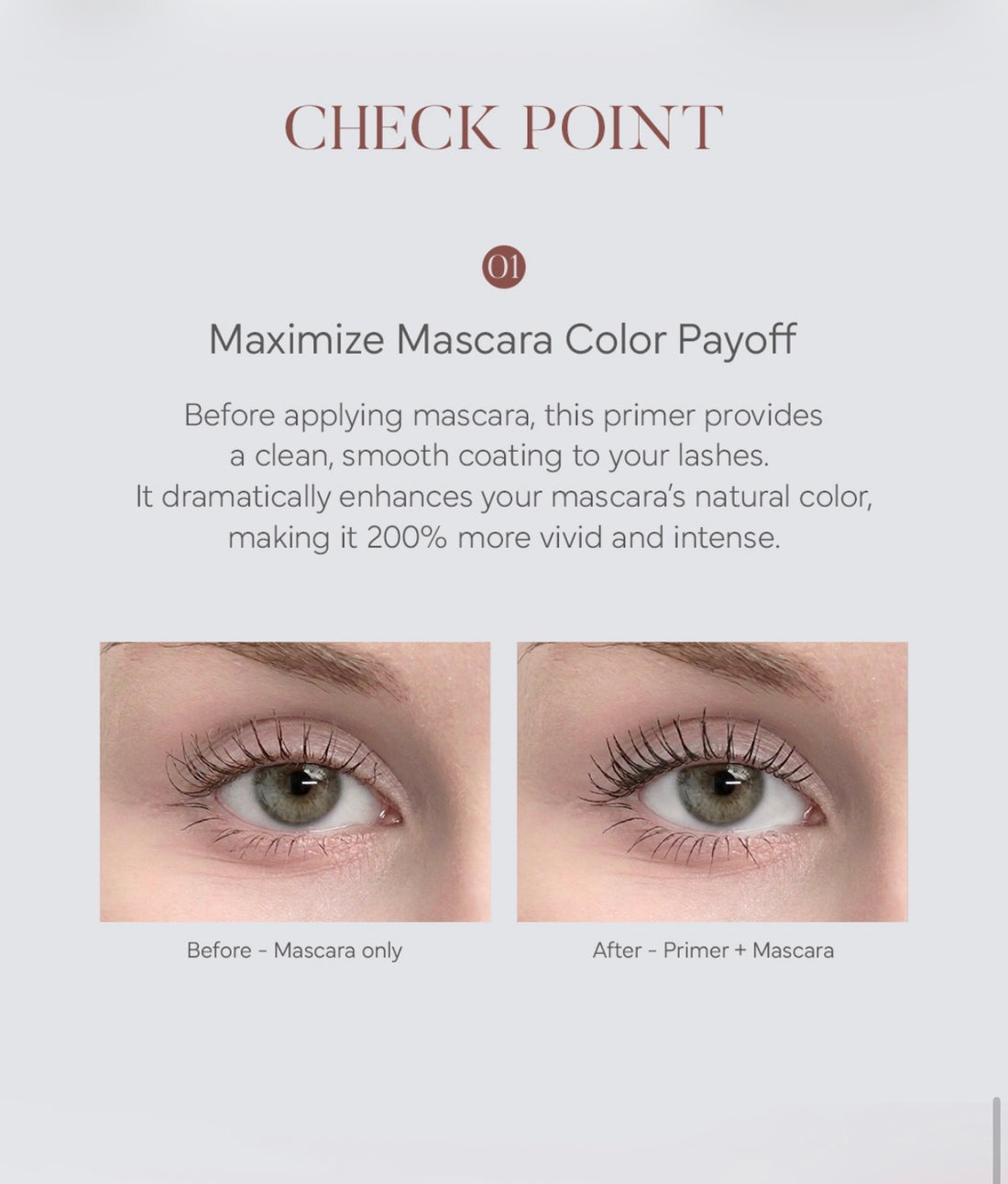 K-Beauty MINI MERRY mascara BASE PRIMER 7g
