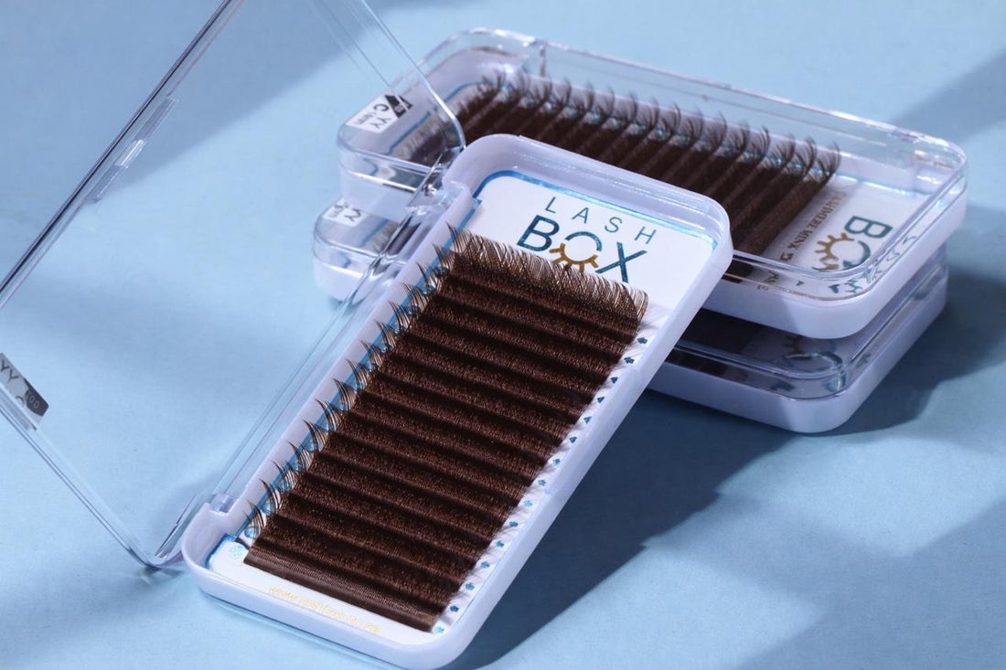 Dark Brown YY LASH C CURL 0.07 16 LINES Mix 8-13mm