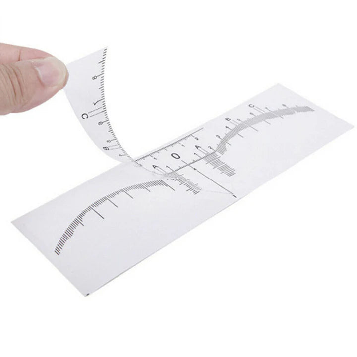 Disposable Ruler Pack Disposable eyebrow ruler stickers(PACK OF 10) | Lash Box Pty Ltd