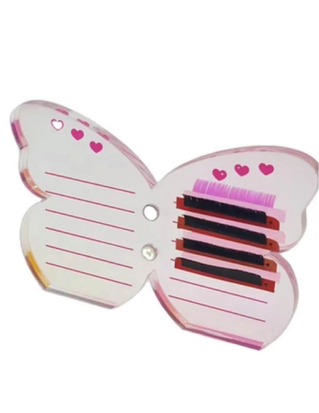 Butterfly Acrylic Individual Side Lash Tray XTRA Thick - Rainbow Reflective