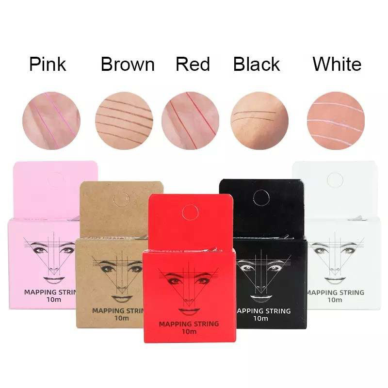 Eyebrow Mapping String Black/Pink/White