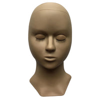 Mannequin heads with replaceable eyelids